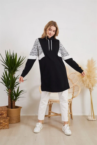 DANTEL DETAYLI SWEATSHİRT