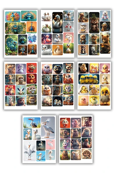 Ecologic Yenidoğan Islak Havlu 40x35 (1400  yaprak) ve Sticker Seti 32 Sayfa - 6