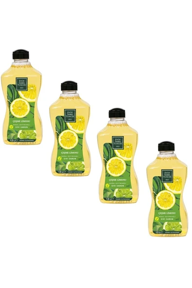 Eyüp Sabri Tuncer Doğal Zeytinyağlı Sıvı Sabun Çeşme Limonu Sıvı Sabun 1500 ml