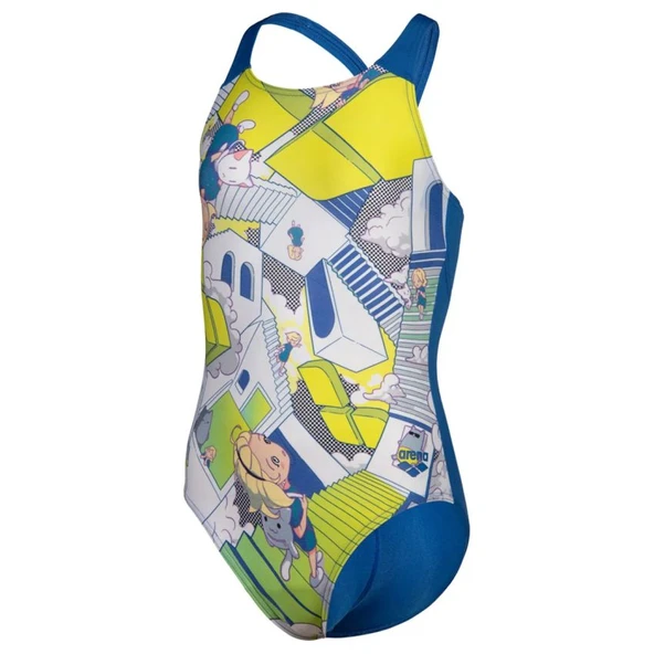 Arena Fantasize Swimsuit V Back Çocuk Yüzücü Mayosu 006677527