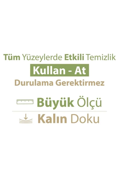 Baby Turco Pratik Yüzey Temizlik Havlusu Yeşil Sabun/Yeşil Çam 100x(4 Lü Set) 400 Yaprak - Resim 5