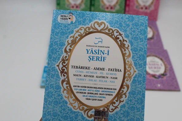 Hediyelik 10 adet Ekonomik Sesli Yasin-i Şerif Arapça-Türkçe Okunuşu ile Birlikte Çanta Boy(16x11cm) - 4