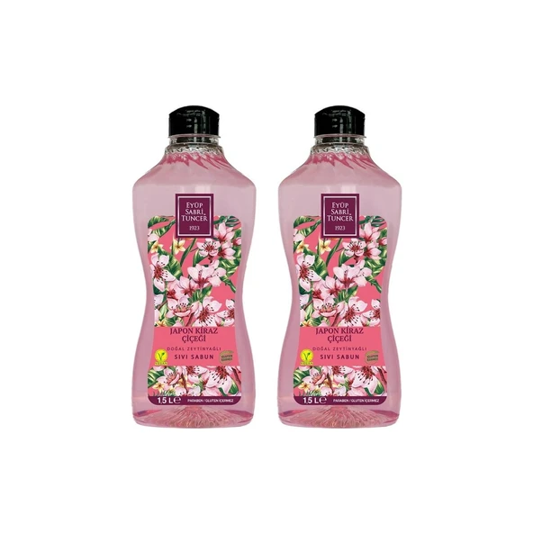 Eyüp Sabri Tuncer  Japon Kiraz Çiçeği Sıvı Sabun 1500 ml 2 Adet