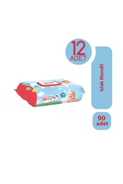 Baby Turco Islak Mendil 90 Lı 12 Adet - 2