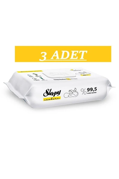 Sleepy Yenidoğan Islak Bebek Havlusu 40'lı - 3 Adet ürün görseli