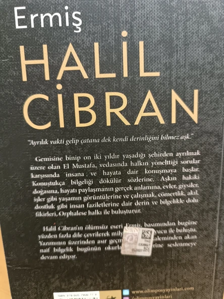 Ermiş'in Bahçesi Halil Cibran Olimpos Yayınları - 6