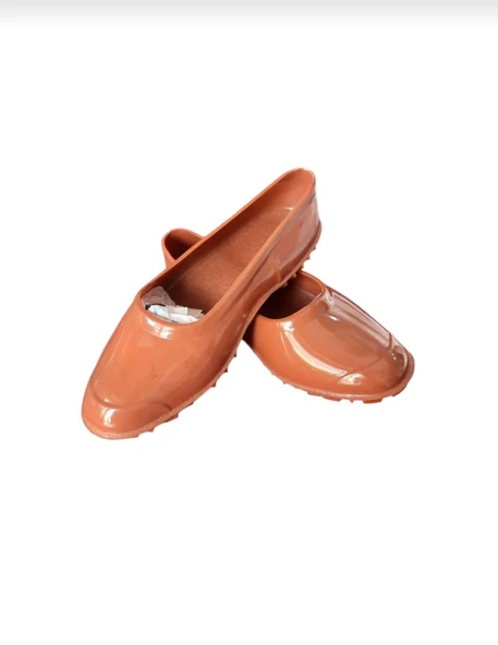 Kaydırmaz Lastik Ayakkabı KAHVE-KIRMIZI