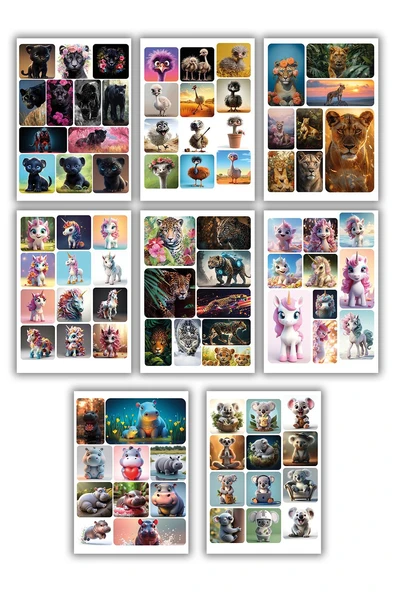 Gül Kokulu Islak Havlu Sleepy 90x24 (2160 yaprak) ve Sticker Seti 32 Sayfa - 3