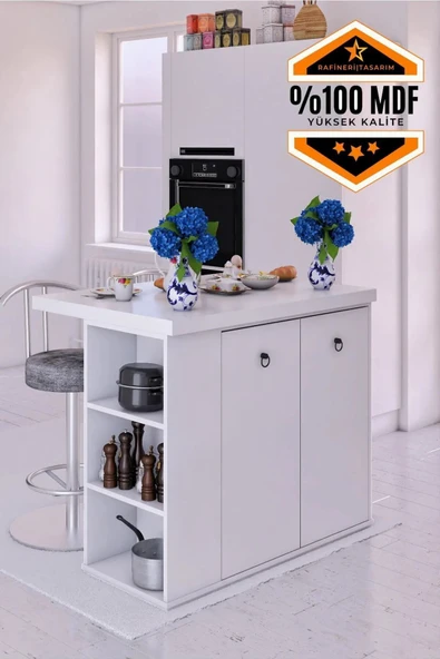Noma MDF Mutfak Adası Mutfak Dolabı Ada Mutfak Yemek Masası ürün görseli 1