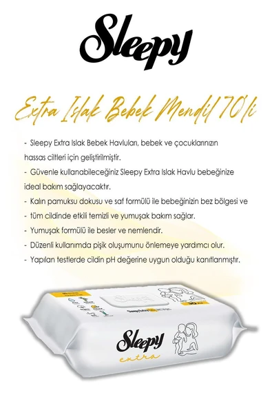 Sleepy Extra Islak Havlu 70x24 (1680 yaprak) ve Sticker Seti 32 Sayfa - 2