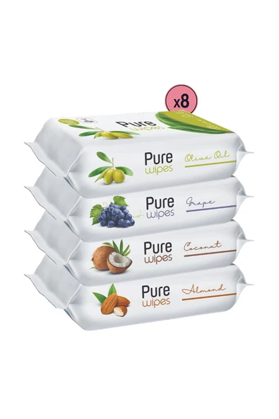 Pure Baby Pure Wipes Islak Havlu 32x50 1600 Yaprak