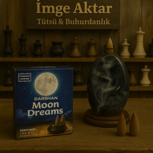 Darshan İncense Moon Dream Geri Akış Tütsü 10 Adet ürün görseli
