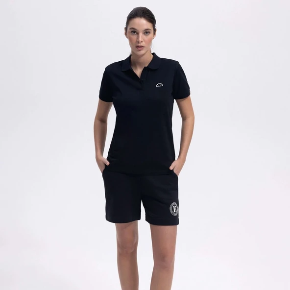 Ellesse Kadın Siyah Polo Yaka Tişört – EF393-BK - 3