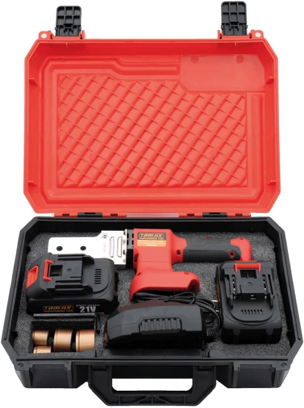 TOOLUX ŞARJLI BORU KAYNAK MAKİNESİ 21V ÇİFT AKÜLÜ ÇANTALI (MSB-001) ürün görseli 1