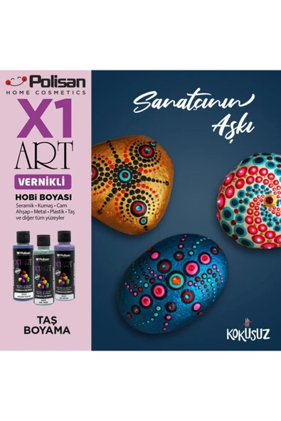 POLİSAN X1 HOBİ BOYASI 0056 SÜTLÜ KAHVE 120 ML - 3