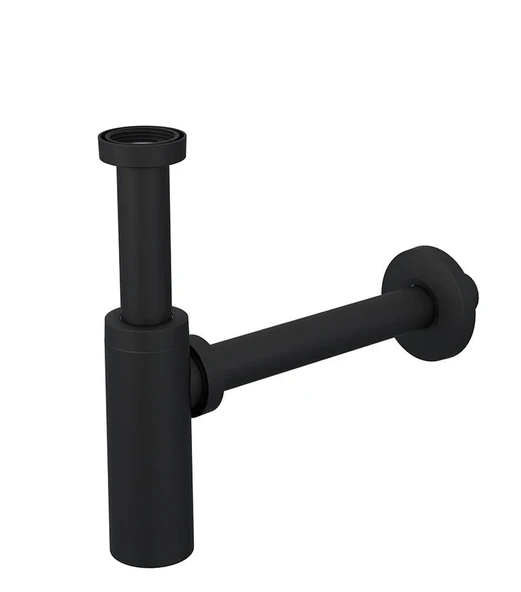 MOON AYARLANABİLEN LAVABO SİFONU MAT SİYAH 200/250 MM - 3