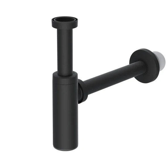 MOON AYARLANABİLEN LAVABO SİFONU MAT SİYAH 200/250 MM - 2