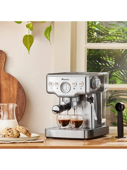 Karaca Coffee Art 1353 Süt Köpürtücülü 20 Bar Basınçlı Espresso, Latte Cappuccino Americano Makinesi