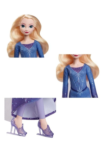 DİSNEY KARLAR ÜLKESİ ELSA BUZ PATENİ TEMALI BEBEK - Resim 4