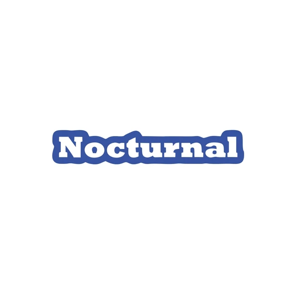 Nocturnal Araba Sticker 17x17 Cm Mavi