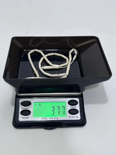 Kesme Fildişi Tesbih 3,76 Gram - Koleksiyonluk Fil Dişi Tespih - 5