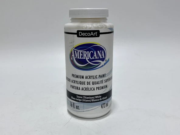 Decoart Americana Snow White Beyaz Akrilik Boya 16oz DA01 - 2