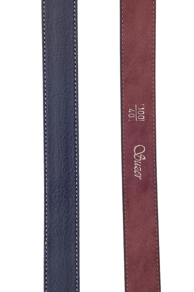 Lacivert Çocuk Boy Suni Deri 3 cm.lik Klasik Kemer - XD-G5 - Resim 7