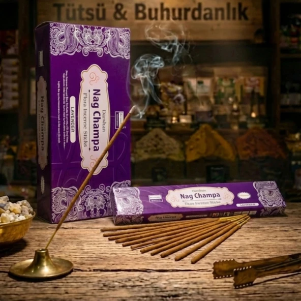 Darshan Nag Champa Naturel Lavanta Çubuk Tütsü 15g ürün görseli 1