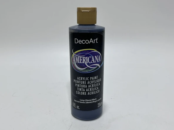 Decoart Americana Lamp Black Siyah Akrilik Boya 8oz DA067 - 2
