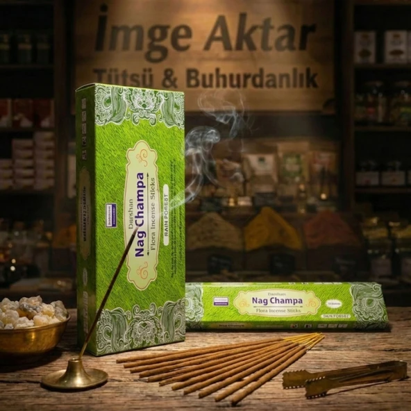 Darshan Nag Champa Naturel Rain Forest Çubuk Tütsü 15g ürün görseli 1