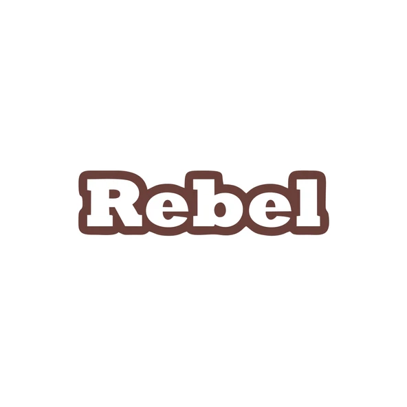 Rebel Araba Sticker 17x17 Cm Kahverengi