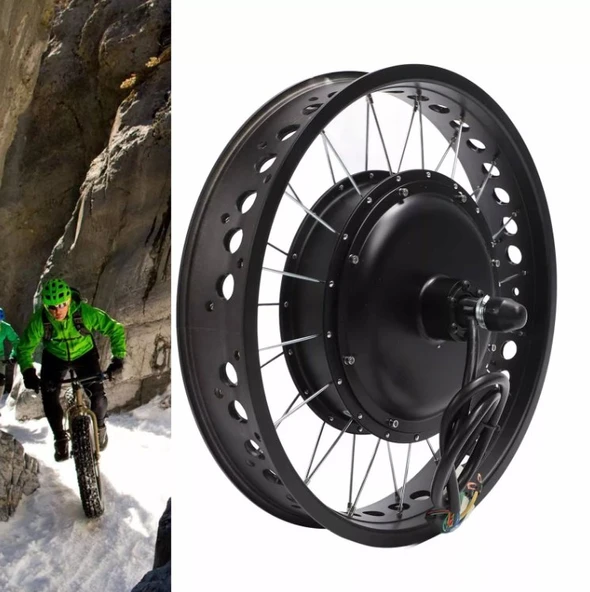 Elektrikli Bisiklet Dönüşüm Kiti 20'' 48V 2000W - Resim 3