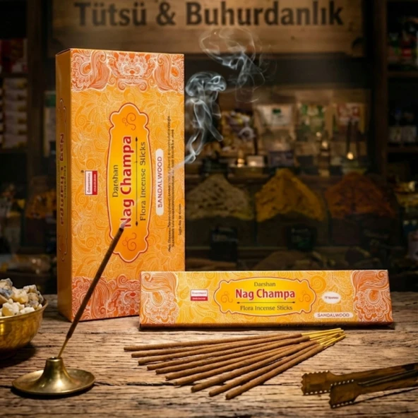 Darshan Nag Champa & Sandal Wood Aromalı Çubuk Tütsü (15g) ürün görseli 1
