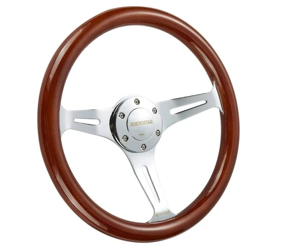 Kyostar Universal Klasik Ahşap Direksiyon Simidi 350mm KD8237SR