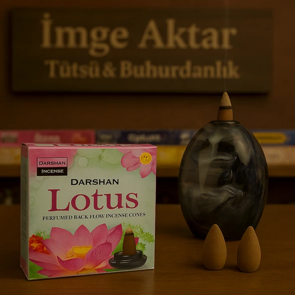 Darshan İncense Lotus Geri Akış Tütsü 10 Adet - Resim 2