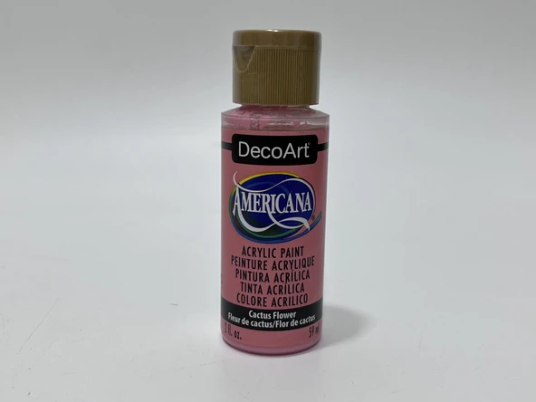 Decoart Americana Cactus Flower Kırmızı Akrilik Boya 2oz DA384 - 2