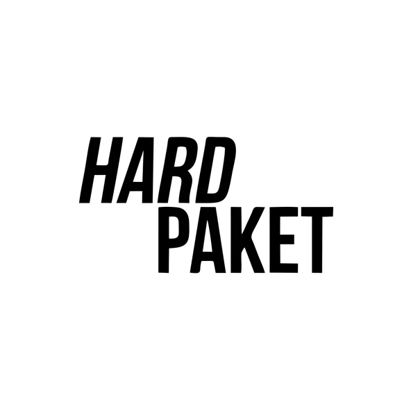 Hard Paket Araba Sticker 17x17 Cm Siyah
