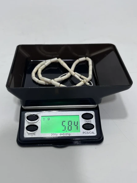 Kesme Fildişi Tesbih 5,82 Gram - Koleksiyonluk Fil Dişi Tespih - 5