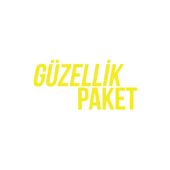 Güzellik Paket Araba Sticker 17x17 Cm Sarı
