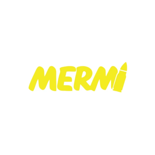 Mermi Araba sticker 17x17 Cm Sarı