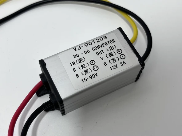 YJ-901203 DC-DC 15-90v 12v 3A Voltaj Dönüştürücü - Resim 3