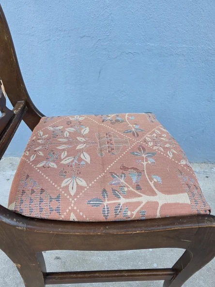 Vintage Masif Ahşap Yemek Sandalye (1 Adet) AC02 - 6