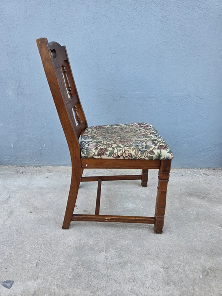 Vintage Masif Ahşap Yemek Sandalye (1 Adet) AC03 - 8