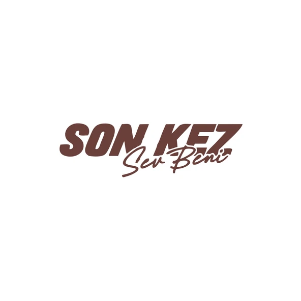 Son Kez Sev Beni Araba Sticker 17x17 Cm Kahverengi