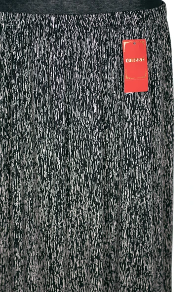 Hesna Kadın Ecem Battal Beden 8 Parça Lastikli Siyah Etek D44 - Resim 2