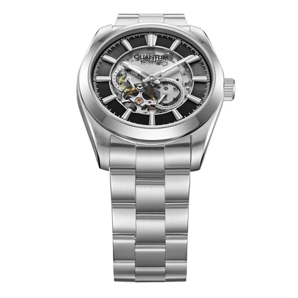 QUANTUM QMG1132.350 PİLSİZ OTOMATİK SAFİR CAM ÇELİK ERKEK KOL SAATİ - Resim 3