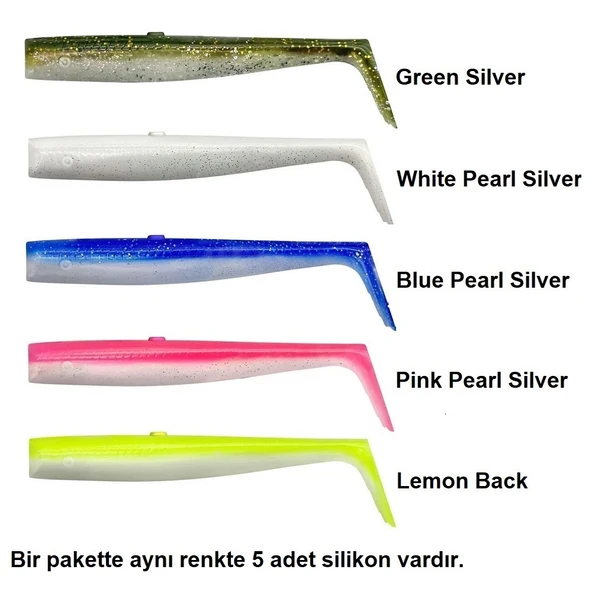 Savage Gear Sandeel V2 Tail 12.5cm 15gr (5'li Paket) İğnesiz - 2