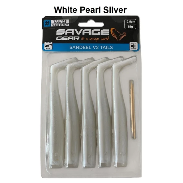 Savage Gear Sandeel V2 Tail 12.5cm 15gr (5'li Paket) İğnesiz - 7