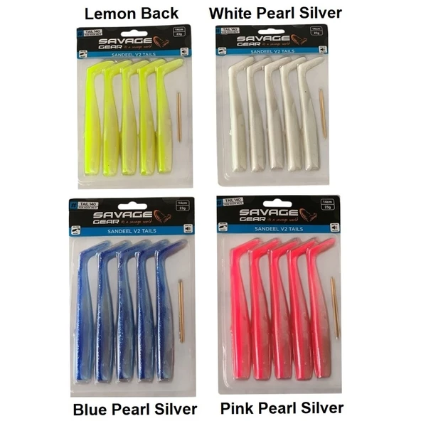 Savage Gear Sandeel V2 Tail 14cm 23gr (5'li Paket) İğnesiz