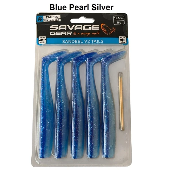 Savage Gear Sandeel V2 Tail 12.5cm 15gr (5'li Paket) İğnesiz - 3